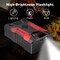 Car Jump Starter with Air Compressor and Hose, Up to 7.0L Gas/5.0L Diesel Vehicles, LED Flashlight, Power Bank, 10,000 mAh Capacity